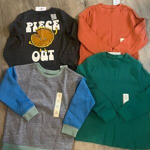 Cat & Jack Kids Sweatshirts in Gray, Orange, Green, and Blue